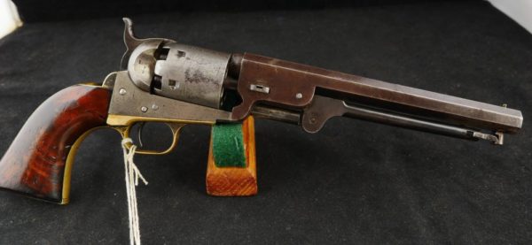 079-1020-9154, Early Colt M-1851 Navy with thin profile early burl grips. BUY NOW