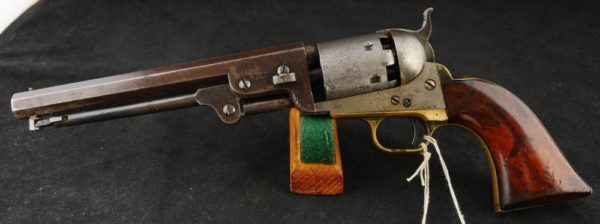 079-1020-9154, Early Colt M-1851 Navy with thin profile early burl grips. BUY NOW - Image 2