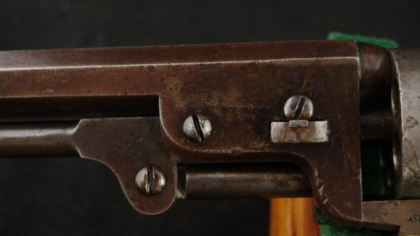 079-1020-9154, Early Colt M-1851 Navy with thin profile early burl grips. BUY NOW - Image 5