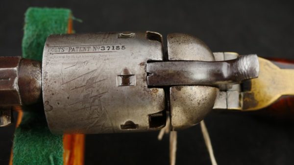 079-1020-9154, Early Colt M-1851 Navy with thin profile early burl grips. BUY NOW - Image 6