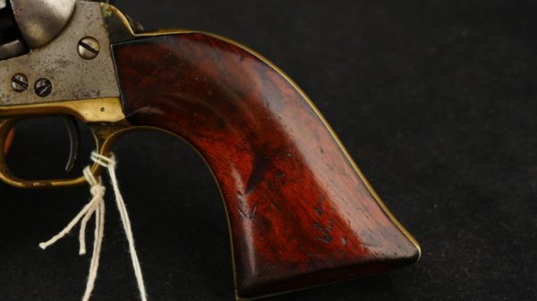 079-1020-9154, Early Colt M-1851 Navy with thin profile early burl grips. BUY NOW - Image 10