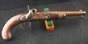079-1120-9148, US Johnson Flint Pistol with Military conversion to percussion. BUY NOW