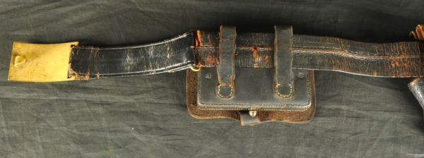GR87-0121-1009, Indian War Military Belt, buckle, holster and cartridge box. BLOWOUT - Image 9