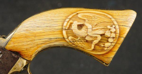 079-1220-2911, Colt M-1849 with wonderful carved ivory grips. BUY NOW - Image 3