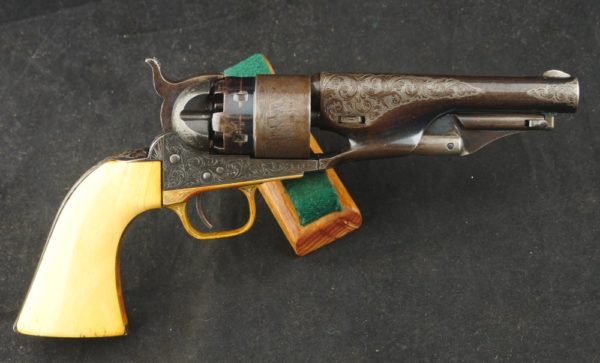 079-0221-2927, Engraved Colt Model 1860 Army Percussion Revolver. BUY NOW