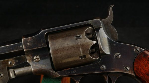 079-0321-7579, Rogers and Spencer .44 Army, 6 shot. 75% overall deep blue, BUY NOW