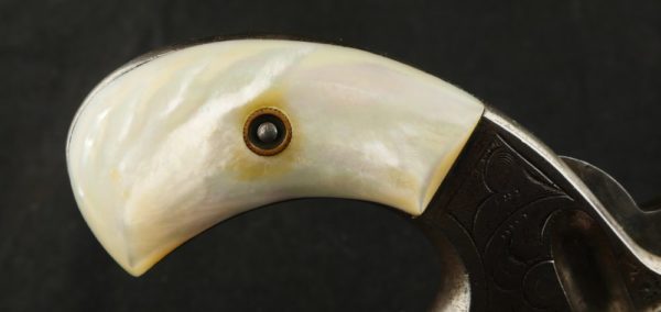 999-0321-0104, Victor .32 RF, 5 shot, Suicide Special engraved with original pearl grips, BUY NOW - Image 7