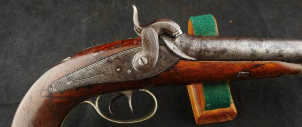 GR79-0421-5108, Continental Double Barrel Percussion Pistol. BLOWOUT - Image 2