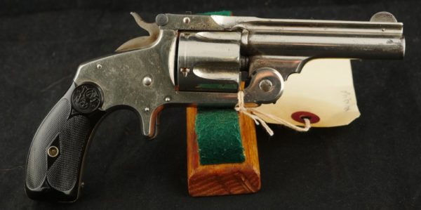 GR79-0421-5130, Smith and Wesson #2, 2nd Model with 90% bright original nickel. BLOWOUT