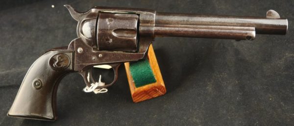 079-0421-7619, Antique Colt SA .45 cal, 6 shot with 5 7/8 inch barrel. COMES WITH LETTER, BUY NOW
