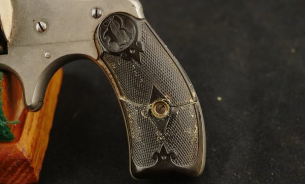 079-0221-2916, Remington Smoot .38 CF, 5 shot. 95% bright original nickel, BLOWOUT - Image 7