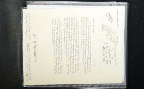 079-0521-7643, US Colt Ainsworth Cavalry #39xx matching with Kopec Letter, Link to Custer Battlefield. BUY NOW - Image 17