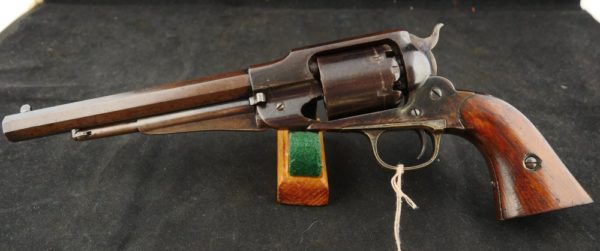 079-0621-7652, Remington NM Army .44, 6 shot. Strong flashes of blue in protected spots. BLOWOUT