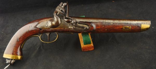 GR79-0621-5158, Belgium Flint Trade Pistol .54 cal smooth bore. BLOWOUT