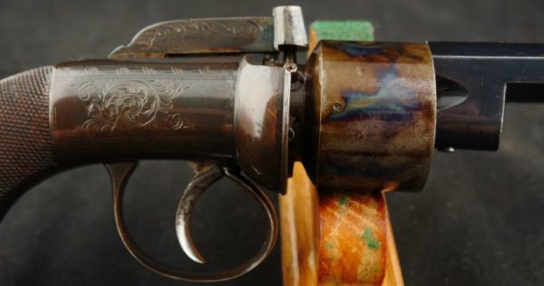 GR79-0821-5231, Cased exceptional English Transition Pepperbox 6 shot. BLOWOUT - Image 6