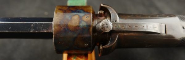 GR79-0821-5231, Cased exceptional English Transition Pepperbox 6 shot. BLOWOUT - Image 21