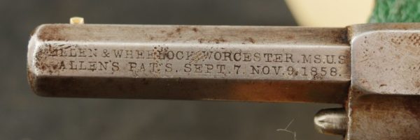 GR79-0921-5318, Cased Allen and Wheelock .22 Cal, Side Hammer. BLOWOUT - Image 4