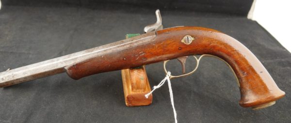 079-0122-8001, Single Shot Germanic Percussion Target Pistol. BLOWOUT