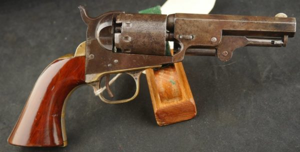 GR79-0122-4013, Manhattan Navy 5 shot .36 with 4 inch barrel Type III with recoil shield. BLOWOUT