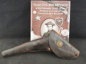 GR79-0123-4043, Confederate Captured with Original Brass Texas Rosette installed on holster flap. BUY NOW
