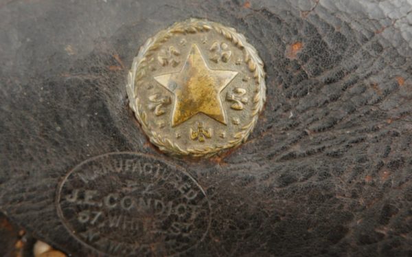 GR79-0123-4043, Confederate Captured with Original Brass Texas Rosette installed on holster flap. BUY NOW - Image 3