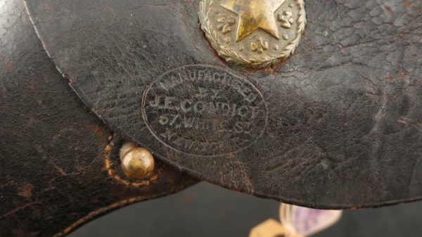 GR79-0123-4043, Confederate Captured with Original Brass Texas Rosette installed on holster flap. BUY NOW - Image 17