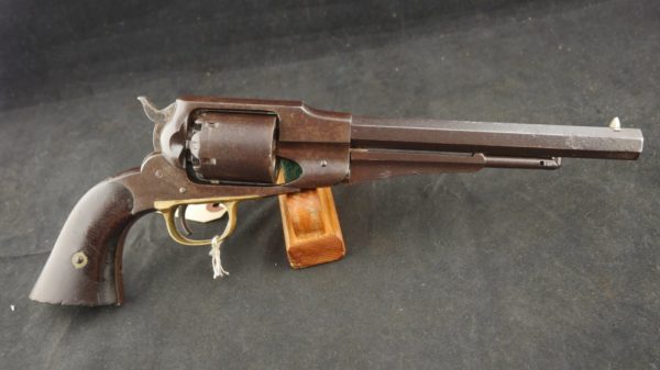 079-0822-7847, Remington OM Army with 1861 dated barre address. BLOWOUT