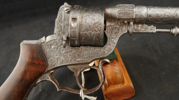 GR79-0622-4208, Civil War Perrin Revolver, factory engraved. BUY NOW - Image 24