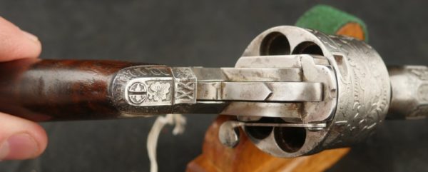 GR79-0622-4208, Civil War Perrin Revolver, factory engraved. BUY NOW - Image 11