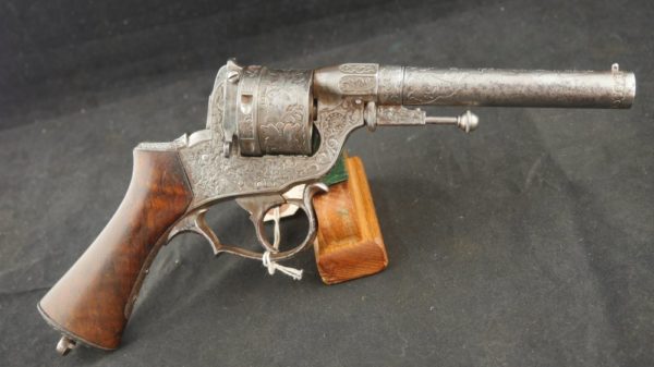 GR79-0622-4208, Civil War Perrin Revolver, factory engraved. BUY NOW