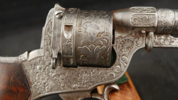 GR79-0622-4208, Civil War Perrin Revolver, factory engraved. BUY NOW - Image 9