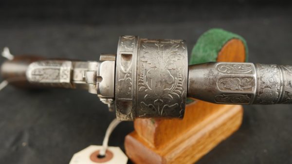 GR79-0622-4208, Civil War Perrin Revolver, factory engraved. BUY NOW - Image 7