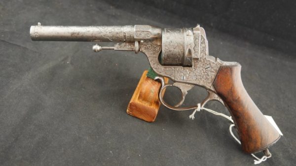 GR79-0622-4208, Civil War Perrin Revolver, factory engraved. BUY NOW - Image 23