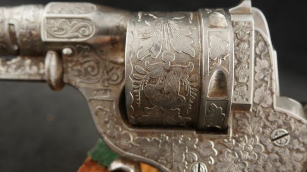 GR79-0622-4208, Civil War Perrin Revolver, factory engraved. BUY NOW - Image 18