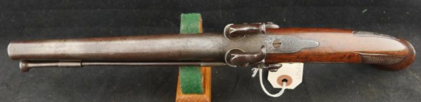 079-0722-8058, Howda style over/under double barrel percussion pistol. BLOWOUT - Image 4