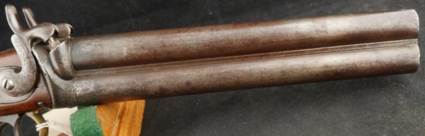079-0722-8058, Howda style over/under double barrel percussion pistol. BLOWOUT - Image 7