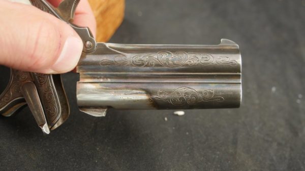 079-0722-8061, Remington Double Deringer, Custom Engraved with Pearl Grips. BUY NOW - Image 6