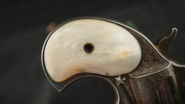079-0722-8061, Remington Double Deringer, Custom Engraved with Pearl Grips. BUY NOW - Image 13