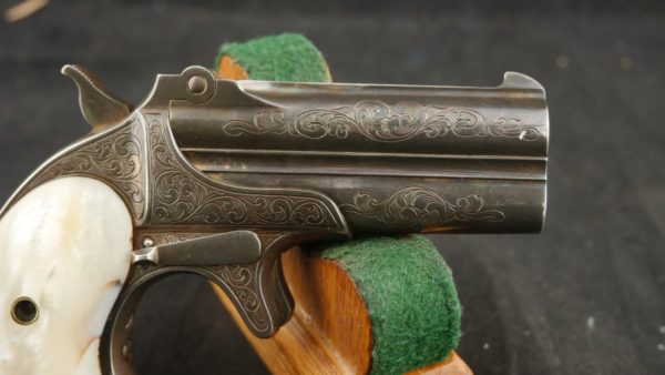 079-0722-8061, Remington Double Deringer, Custom Engraved with Pearl Grips. BUY NOW - Image 17
