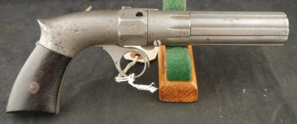 079-0123-8077, Robbins and Lawrence 5 shot .28 cal pepperbox. BLOWOUT