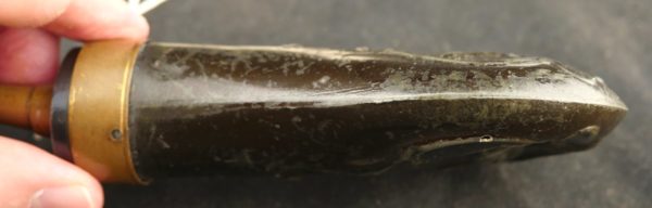 GR79-0722-4303, Remington Brass Flask for a cased pistol. BLOWOUT - Image 4