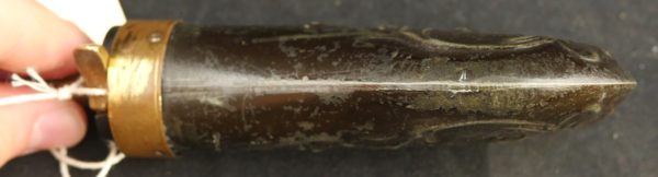 GR79-0722-4303, Remington Brass Flask for a cased pistol. BLOWOUT - Image 5