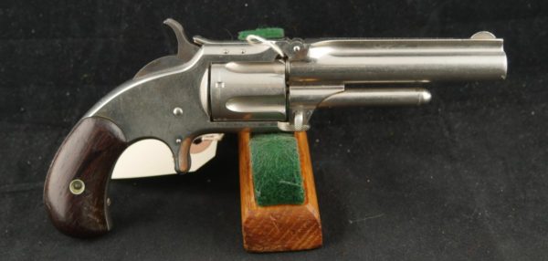 079-0923-8130, S&W M 1 1/2 SA, .32 RF, 5 shot. With 3 1/2 inch barrel. 95%. BLOWOUT