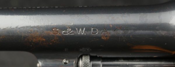 079-1022-8131, Smith and Wesson M-1917 marked, S&W DA .45 on barrel BLOWOUT - Image 4