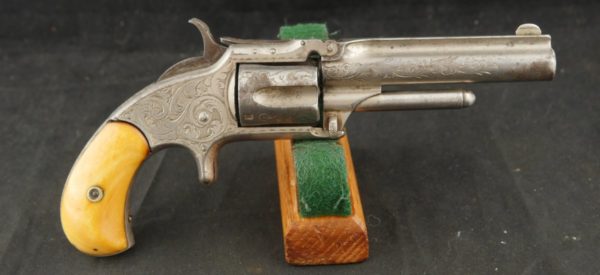 079-0123-8015, Engraved Smith and Wesson # 1 1/2 .32 RF. BLOWOUT