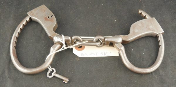 079-0123-9023, Pair of Western Style Tower marked cuffs. BLOWOUT