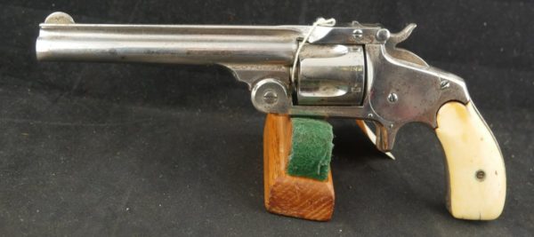 079-0123-9032, Smith and Wesson # 1 1/2 SA .32 CF with 60% original nickel. 5 Inch Barrel. BLOWOUT - Image 3