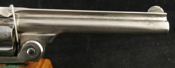 079-0123-9032, Smith and Wesson # 1 1/2 SA .32 CF with 60% original nickel. 5 Inch Barrel. BLOWOUT - Image 4