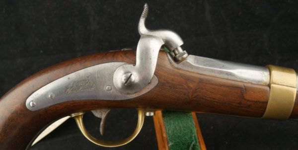 GR79-0223-4564, French Model 1842 Single Shot Percussion Navy Pistol with Navy Anchor. BLOWOUT - Image 6