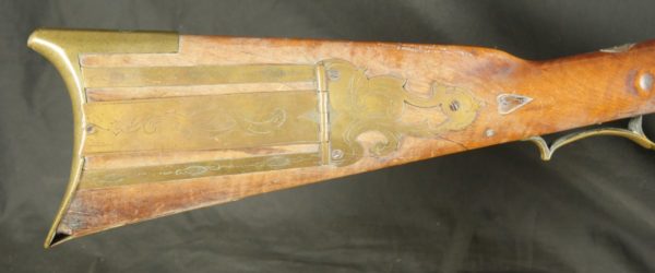 GR79-0223-4579, American Flint Plains Rifle, converted to percussion. The name LECHLER. BLOWOUT - Image 9